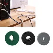 Japanese Style Cable Ties Adjustable Reusable Wire Management Straps Computer