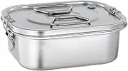 AIYoo Large Stainless Steel Lunch Container Metal Bento Box for Adults with Leakproof Lid and Secure Locks - 1070 ML / 36 oz for Variety of Foods Bento Lunch Boxes
