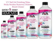 UV Nail Gel Finishing Wip, Sticky Residue Remover, Cleanser, Brush Cleaner