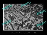 OLD 8x6 HISTORIC PHOTO ARNHEM NETHERLANDS AERIAL VIEW OF THE TOWN c1940