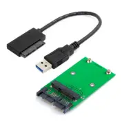 CY USB 3.0 to Mini PCI-E mSATA SSD to 1.8" Micro SATA 7+9pin Adapter PCBA SATA