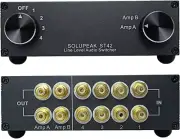 RCA Switch Stereo 4 in 1 Out Audio Signal Source Switcher Hifi Input Selector