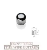 1-EMG Chrome Metal Dome Knob For 6mm Shaft Potentiometers