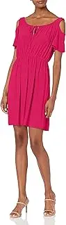 [Star Vixen] Women's Cold-Shoulder Peasant Dress