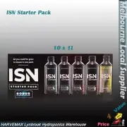 ISN Start Kit 10 x 1L Hydroponic Nutrients Additives