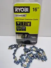 Ryobi 16" Titanium Chain 56-0.050 - 3/8 Twin Pack - New