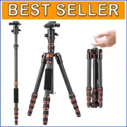 Detachable Monopod & 60'' Carbon Fiber Tripod - Perfect for Adventurous Shooters