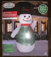 Airblown inflatable dapper snowman 12.5ft