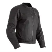RST Brixton Ladies WP Wax Cotton Motorcycle Jacket Black RSJT247210016 Size 16