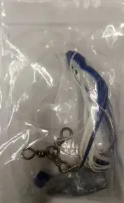 40 Inch Leader With 3 Way Swivel Snap 1 Oz. Sinker 5/0 Hook Blue Octopus Skirt