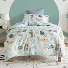 Jack & Ava Quilt Cover Set (Puppy Love) - Double