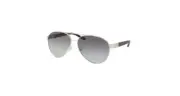Prada Women Aviator Sunglasses PR59NS 1BC3M1 Silver / Grey Gradient Lens 61mm