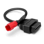 JDTech OBD Adapter Euro5 for Motorcycle 6 Pin to OBD2 (K-Line + CAN-Bus) Cable
