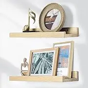 Floating Book Shelves for Wall, Nursery Book Shelves for Decor Storage, Wood Floating Shelves for Bathroom, Kitchen, Bedoom Corner, Picture Ledge Shelf Display, 16.5 Inch