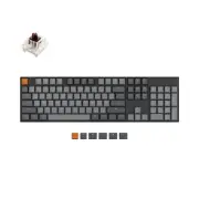 K10 Full Size 104 Keys Bluetooth Wireless Mechanical Gaming Keyboard for Mac ...