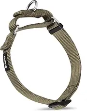 Premium Upgraded Sturdy Nylon Escape-proof Martingale Dog Collar for Large Breeds Dogs Comfy and Safe - Walking, Professional Training, Daily Use. (Large, Military Green)