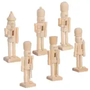 6 Pcs 6ft Christmas Nutcrackers Puppet Ornaments for Kids Gingerbread Child