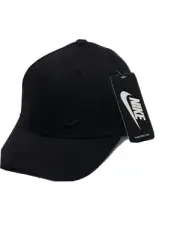 NIKE Unisex Metal Swoosh Cap , Black , OS