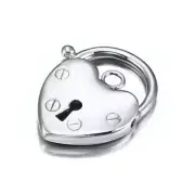 Classic 925 Sterling Silver Plated Plain Heart Locket - USA Made