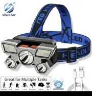 5LED Headlamp Outdoor Sports Head Flashlight Home & Portable USB Rechargeable