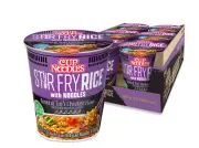 Nissin Cup Noodles Stir Fry Rice with Noodles, Tso's Chicken, 2.68 oz pck of 6 k