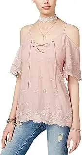 [American Rag] Juniors' Cold-Shoulder Top
