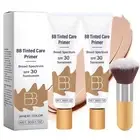 1/2pc BB Blur Tinted Moisturizer SPF 30 Primer with Brush Full Coverage 30g/1oz~