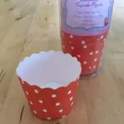 Cupcake Case Baking Cup Red W White Polka Dot For Party Cupcakes Muffins Pk24