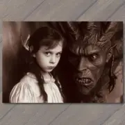 FLATCARD Girl Scary Monster Weird Creepy Unusual Nightmare Imaginary Friend Pet