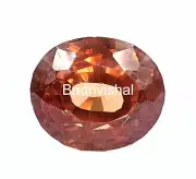 One Time Sale Orange Sapphire Natural Ceritified 63 Ct Oval Cut Gemstone 4JUJ