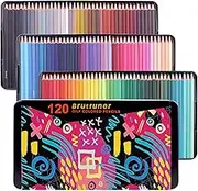(120 color) - Oil Pencils Wood Coloured Pencils,120 Colouring Pencils Square Barrels Pencils for Adult Colouring Books,Sketching, Painting,Drawing