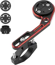 ycle Computer Mount Adjustable Out Front lebar Mount Holder with Camera Adapter Light Holder for for Bryton for Cateye Black & Red