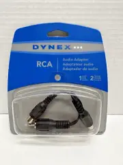 2014 DYNEX DX-AD102 RCA Y AUDIO ADAPTER 1 MALE 2 FEMALE