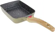 BRIGHTFUFU Nonstick Omelette Pan Square Shape Outdoor Frying Pan for Breakfast Made of Compact Design for Toast Eggs Camping Cookware