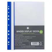 OSC Binder Display Book A4 20 Pocket Blue [DA420BE]