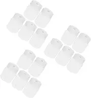 BESTOYARD 3sets 240ml Solid Medicine Storage Bottle Reusable Plastic Medicine Containers Empty Lab Chemical Storage Sample Jar Wide Mouth 5pcs*3