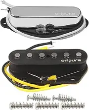 OriPure Alnico 5 Guitar Pickups Single Coil Neck & Bridge Handmade Pickup Set for Fender Telecaster Style Electric Guitar