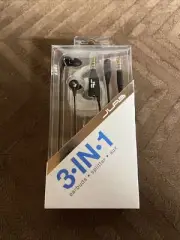 JLAB Audio 3-In-1 Wired Earbuds NEW