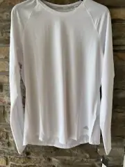 Adidas Women's Active UPF 50 Mesh Shirt Long Slv Knit Base Layer White XL NWT