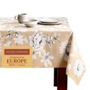 Maison d'Hermine Table Cloth Rectangle Table 100% Cotton Tablecloth for Dinin...