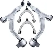 4pcs Front Upper Lower Control Arm With Ball Joints Set Compatible For Porsche Panamera 971 2017 2018 2019 2020 2021 2022