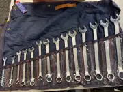 VINTAGE WRIGHT TOOL Combination Wrench Set 14 Piece SAE 714 NEW OLD STOCK USA