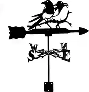 Wind vanes, Outdoor Garden Weathervane Weather Vane Wind Direction Indicator, Tractor Dragon Cat Hollow Carved Design Stainless Steel Professional Measuring Tools