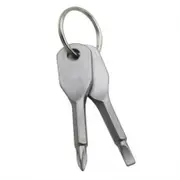 Mini Metal Outdoor Pocket Tool Multi Function Screwdriver Gear Silver Multi Tools