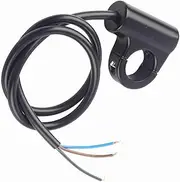 22mm Motorcycle Handlebar Mount Switch Push Button ON/Off Blue Ray Version for All Riders (Type B self-Locking Button with Light)