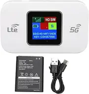 4G LTE Mobile WiFi, 300Mbps High Speed 4G Mobile Router for Phone Laptop Tablet, Wireless Internet Hotspot Router Device, SIM Card Slot, Connect Up to 10 Devices