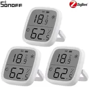3x SONOFF Digital Thermometer ZigBee Smart Temperature Humidity Sensor Detector