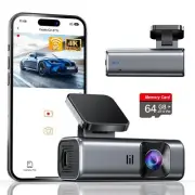 4K Dash Cam Front Built-in 5G WiFi 64GB Card Included Dash Camera for Cars Mi...