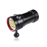 LetonPower Diving Flashlight, L24 12000Lumens Dive Light,100m Underwater Vide...