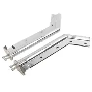 28" Spring Loaded 1 1/8" Bolt Chrome Mud Flap Hanger Bracket For Semi Truck